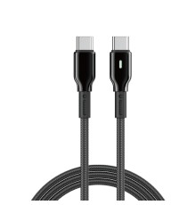Кабель WIWU 60W Duralink Series Nylon Braided Cable 
Wi-C075 C-C 1M (6977703654714)