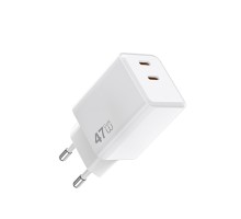 Мережевий зарядний пристрій WIWU Cube 67W 2C+A GaN Fast Charger Wi-G026 EU White (6977703656800)