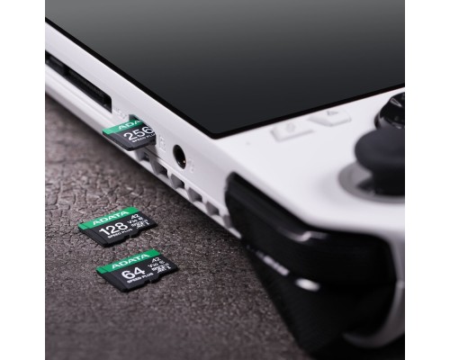Карта пам'яті microSDXC (UHS-1 U3) A-DATA SPEED PLUS 64Gb Class 10 V30 A2 (R-160Mb/s W140Mb/s) (adapter SD) (UD64GUI3V30A2SP-RA1)