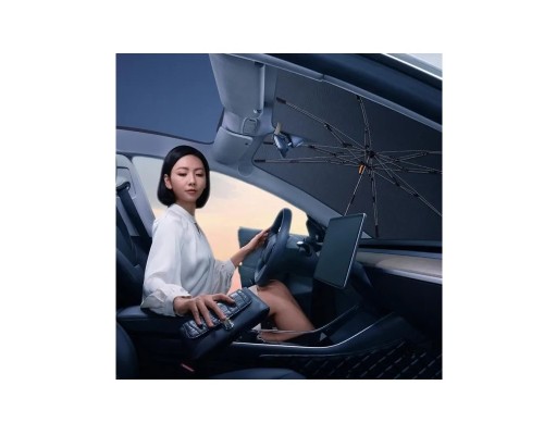 Автомобільна сонцезахисна парасолька Baseus CoolRide Series Windshield Sunshade Umbrella Cluster Black (C20656101111-00)