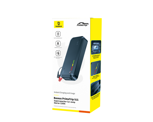 Автомобільний пуско-зарядний пристрій Baseus PrimeTrip VJ1 Supercapacitor Car Jump Starter 1200A Cosmic Black (C00269000121-00)