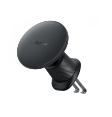 Автотримач для телефона з БЗП Baseus CW01 Magnetic Wireless Charging Car Mount Air Vent Version 15W Cluster Black (C40141001111-00)
