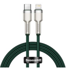 Кабель Baseus Cafule Series Metal Data Cable Type-C to iP PD 20W 1m Green (CATLJK-A06)
