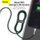 Кабель Baseus Cafule Series Metal Data Cable Type-C to iP PD 20W 1m Green (CATLJK-A06)
