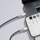 Кабель Baseus Cafule Series Metal Data Cable Type-C to iP PD 20W 1m Green (CATLJK-A06)
