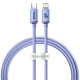 Кабель Baseus Crystal Shine Series Fast Charging Data Cable Type-C to iP 20W 1.2m Purple (CAJY000205)