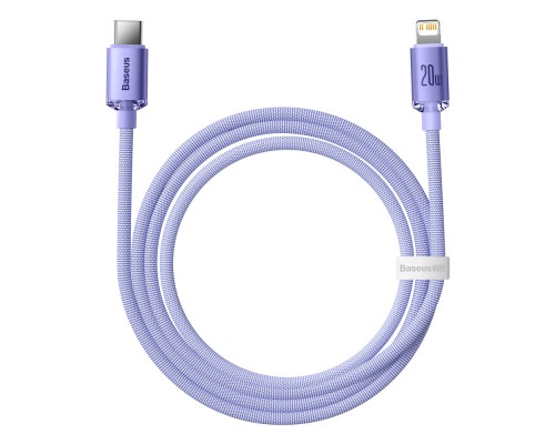 Кабель Baseus Crystal Shine Series Fast Charging Data Cable Type-C to iP 20W 1.2m Purple (CAJY000205)