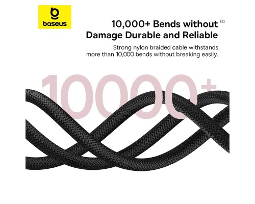 Кабель Baseus Dura Series Fast Charging Cable Type-C to iP 20W 1m Grey+Black (P10377800U01-01)