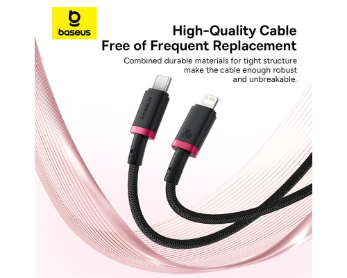 Кабель Baseus Dura Series Fast Charging Cable Type-C to iP 20W 1m Grey+Black (P10377800U01-01)