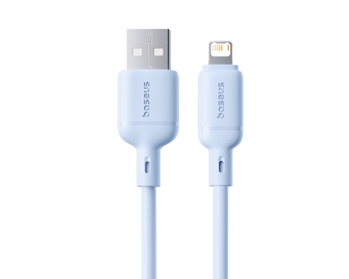 Кабель Baseus Silky Series Fast Charging Cable USB to iP 2.4A 1m Galaxy Blue (P10377702313-00)
