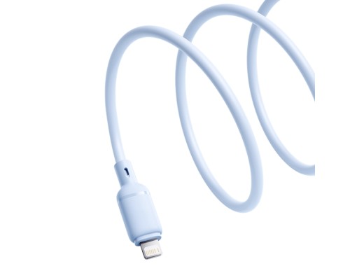 Кабель Baseus Silky Series Fast Charging Cable USB to iP 2.4A 1m Galaxy Blue (P10377702313-00)