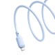 Кабель Baseus Silky Series Fast Charging Cable USB to iP 2.4A 1m Galaxy Blue (P10377702313-00)