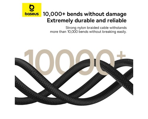 Кабель Baseus Dura Series Fast Charging Cable USB to Type-C 60W 2m Gold+Black (P10377802U01-02)