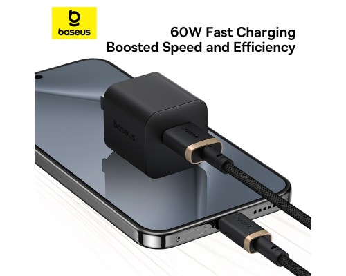 Кабель Baseus Dura Series Fast Charging Cable USB to Type-C 60W 2m Gold+Black (P10377802U01-02)