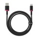 Кабель Baseus Dura Series Fast Charging Cable USB to Type-C 60W 1m Red+Black (P10377802U01-01)