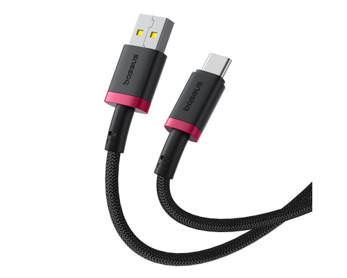 Кабель Baseus Dura Series Fast Charging Cable USB to Type-C 60W 1m Red+Black (P10377802U01-01)