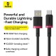 Кабель Baseus Dura Series Fast Charging Cable USB to Type-C 60W 1m Red+Black (P10377802U01-01)