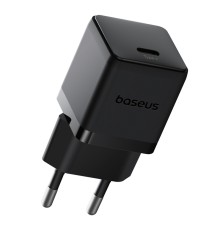 Мережевий зарядний пристрій з кабелем Baseus Palm Fast Charger 1C 20W EU Cosmic Black  set USB-C to iP 20W 1m (E0116401)