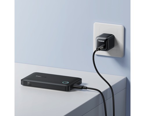 Зовнішній акумулятор Baseus EnerFill FP11 Power Bank 10000mAh 15W Cosmic Black (Includes Simple Type-C to Type-C Cable 20V/3A 30cm Black) (P1008210C123-00)