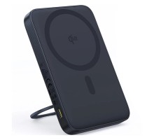 Зовнішній акумулятор Baseus PicoGo Qi2 Magnetic Power Bank with Rotatable Stand 5000mAh 20W Cosmic Black (with Simply Series Charging Cable Type-C (P10076802123-00)