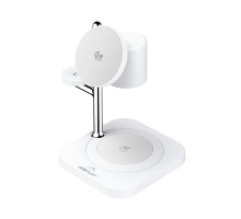 Бездротовий зарядний пристрій ACEFAST E39 desktop 4-in-1 wireless charging holder White (6974316286110)