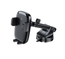 Автотримач для телефона з БЗП ACEFAST D49 press type wireless charging car holder for dashboard Black (6974316284130)