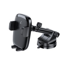 Автотримач для телефона з БЗП ACEFAST D49 press type wireless charging car holder for dashboard Black (6974316284130)