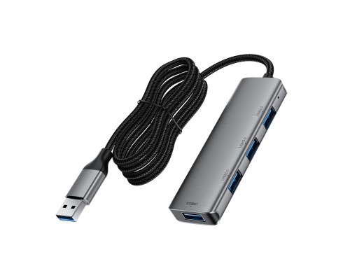 USB-хаб ACEFAST J17 USB-A  4-in-1 HUB Metal Gray (6974316285922)