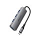 USB-хаб ACEFAST J15 USB-C 4-in-1 HUB Metal Gray (6974316285908)