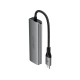 USB-хаб ACEFAST J15 USB-C 4-in-1 HUB Metal Gray (6974316285908)