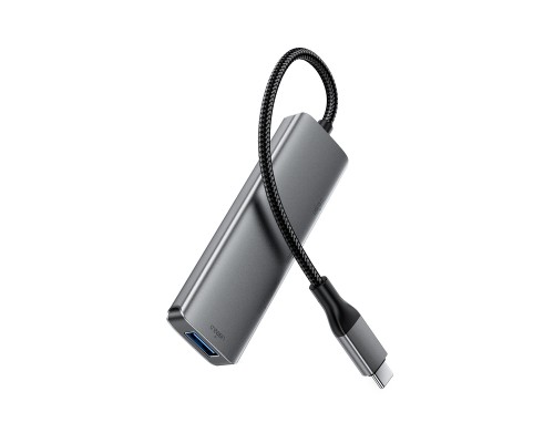 USB-хаб ACEFAST J15 USB-C 4-in-1 HUB Metal Gray (6974316285908)