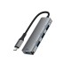 USB-хаб ACEFAST J15 USB-C 4-in-1 HUB Metal Gray (6974316285908)