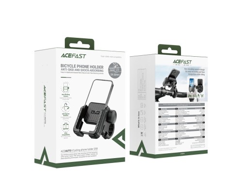 Велотримач для телефона ACEFAST D58 Cycling phone holder Black (6974316284918)