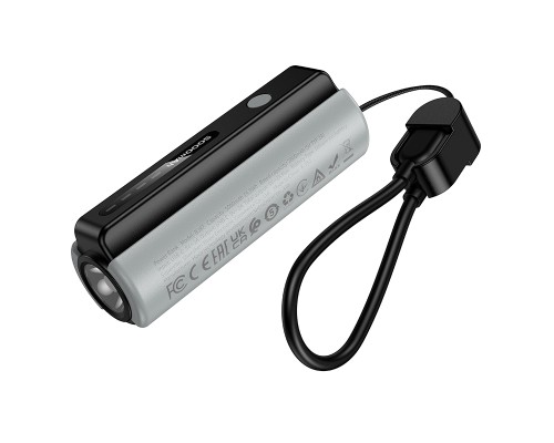 Зовнішній акумулятор BOROFONE BJ87 Star power bank with flashlight and cable(5000mAh) Black (6941991126901)