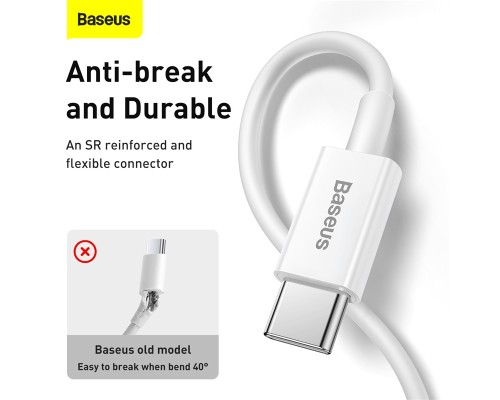 Кабель Baseus Superior Series Fast Charging Data Cable Type-C to iP PD 20W 1.5m White (CATLYS-B02)
