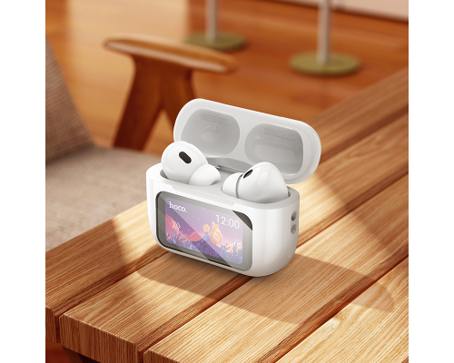 Бездротові навушники TWS HOCO EW72, ANC, Reduction touch screen, White (6942007629829)