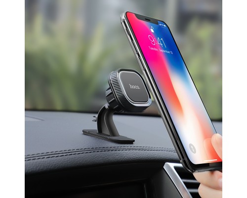 Автотримач для телефона HOCO CA53 Intelligent dashboard in-car holder Black+Gray (6931474707536)
