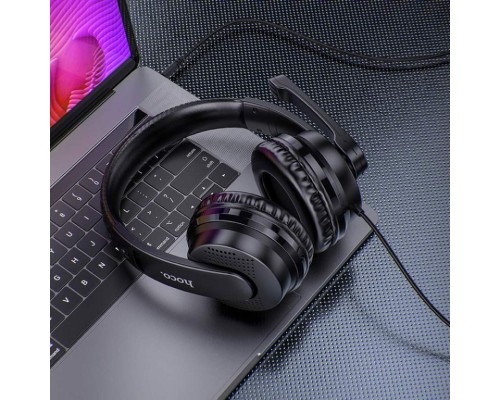 Навушники ігрові HOCO W103 Magic tour gaming headphones Black (6931474741615)