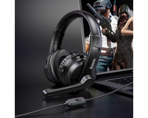 Навушники ігрові HOCO W103 Magic tour gaming headphones Black (6931474741615)