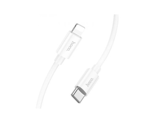Кабель HOCO X87 Magic silicone PD charging data cable for iP White (6931474783189)