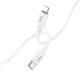 Кабель HOCO X87 Magic silicone PD charging data cable for iP White (6931474783189)