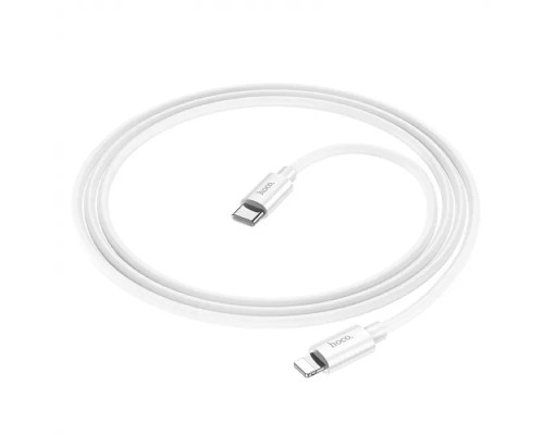 Кабель HOCO X87 Magic silicone PD charging data cable for iP White (6931474783189)