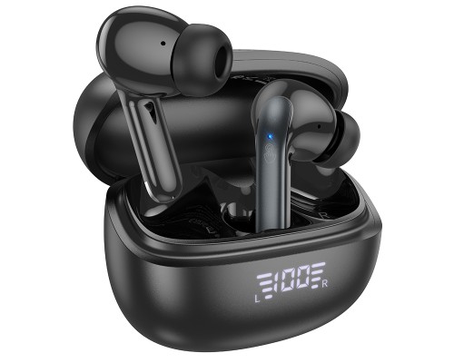 Бездротові навушники TWS HOCO EQ5, ANC+ENC, Black (6942007602419)