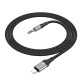 Аудiокабель HOCO UPA26 iP to 3.5mm male, nylon braid, 1m, Black (6942007608817)