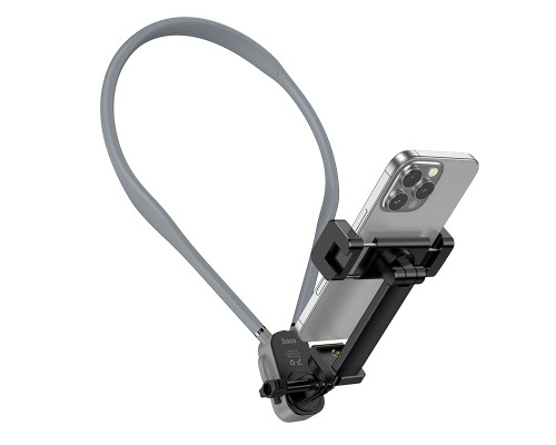 Кріплення для телефона на шию HOCO K30 Campo neck-hanging holder Black Gray (6942007664639)