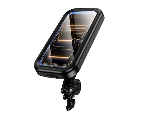 Велотримач для телефона HOCO H95 Bendito waterproof riding holder Black (6942007671767)