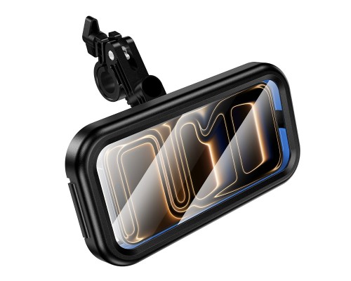 Велотримач для телефона HOCO H95 Bendito waterproof riding holder Black (6942007671767)