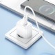 Мережевий зарядний пристрій з кабелем HOCO CS52A Surplus single-port QC3.0 charger set(Type-C) White (6942007631471)