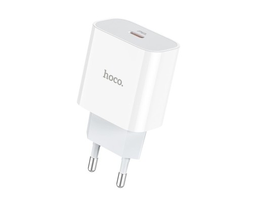 Мережевий зарядний пристрій HOCO C76A Plus Speed source PD20W charger White (6931474746917)