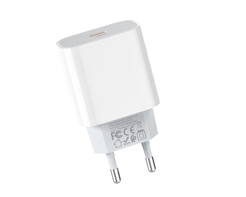 Мережевий зарядний пристрій HOCO C76A Plus Speed source PD20W charger White (6931474746917)